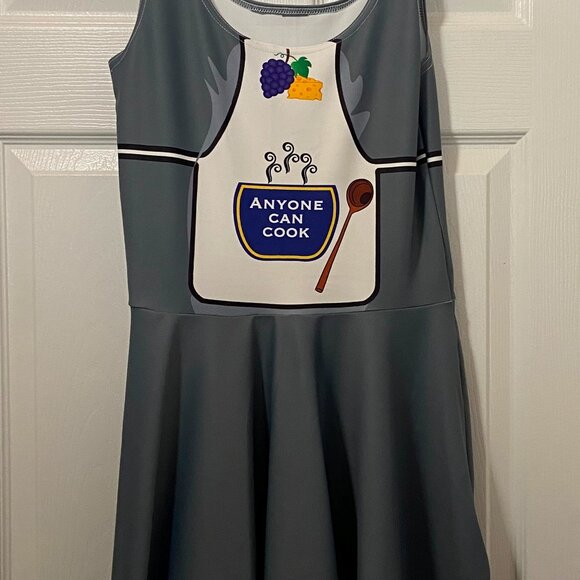 Anyone can Cook theme skater style dress.  Small NEW by Mouse Runner Design. - Picture 6 of 14